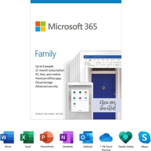 Microsoft 365 Family AllLng Sub PK Lic 1YR Online Africa C2R NR
